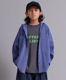 PAIRMANON STREET | 【100-160cm】チェック フード付き 長袖 シャツ 【PAIRMANON STREET】(シャツ/ブラウス)