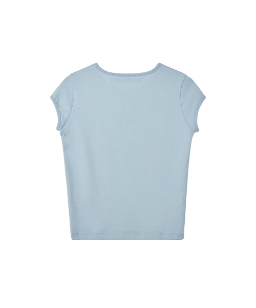 Rest&Recreation（レストアンドレクリエーション）の「CAP SLEEVE T-SHIRT - SKY BLUE（Tシャツ/カットソー・レディース・その他・ONE）」の2枚目の写真