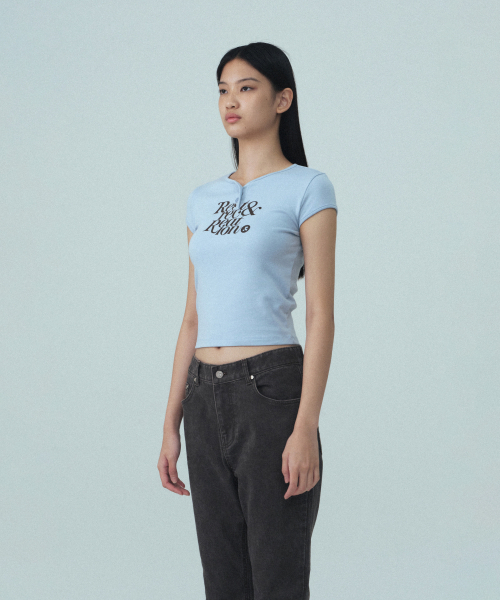 Rest&Recreation（レストアンドレクリエーション）の「CAP SLEEVE T-SHIRT - SKY BLUE（Tシャツ/カットソー・レディース・その他・ONE）」の4枚目の写真