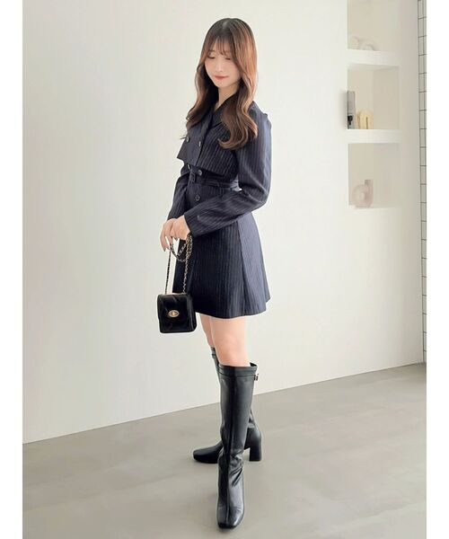 dazzlin(ダズリン)の「ジャケットレイヤードミニワンピース(ワンピース・レディース・グレー/ネイビー/ベージュ・SMALL/MEDIUM)」の16枚目の写真
