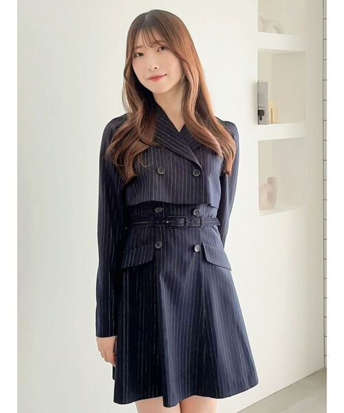 dazzlin(ダズリン)の「ジャケットレイヤードミニワンピース(ワンピース・レディース・グレー/ネイビー/ベージュ・SMALL/MEDIUM)」の21枚目の写真