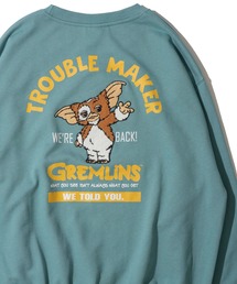 【GREMLINS / グレムリン】サガラ刺繍クルーネック スウェットプルオーバー