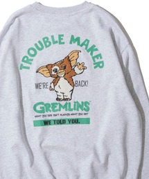 【GREMLINS / グレムリン】サガラ刺繍クルーネック スウェットプルオーバー