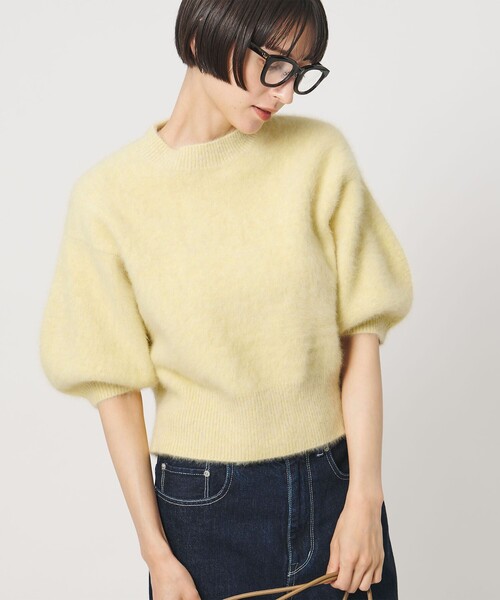 UNITED ARROWS(ユナイテッドアローズ)の「フォックスカシミヤ パフスリーブ ニット(ニット/セーター・レディース・クリーム/ロイヤルブルー/ダークブラウン/ブラック・FREE)」の15枚目の写真