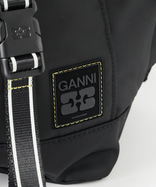 U by SPICK&SPAN（ユーバイスピックアンドスパン）の「《新宿・WEB限定 》GANNI / ガニーRe-Tech Sport Nylon Backpack（バックパック/リュック・レディース・ブラック・FREE）」の8枚目の写真
