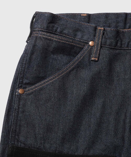 Wrangler(ラングラー)の「【Wrangler for WILD LIFE TAILOR】 EX SUEDE DOUBLE KNEE JEAN(デニムパンツ・メンズ・ネイビー/ブラック・36/34/31/30/29/33/32/28)」の4枚目の写真