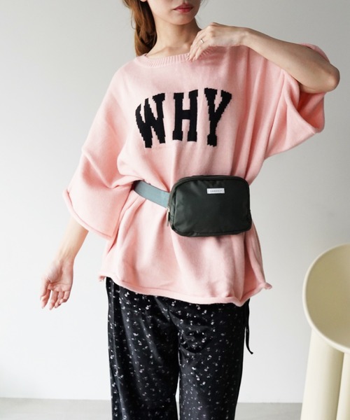 SANSeLF(サンセルフ)の「【SANSeLF】WHYロゴルーズニットトップス saw26a006(その他トップス・レディース・グレー/ピンク・FREE)」の19枚目の写真