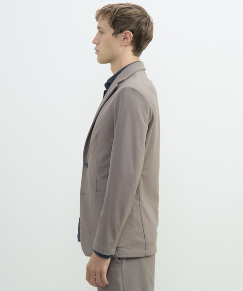 MEN'S MELROSE(メンズメルローズ)の「トリコットストレッチイージージャケット(セットアップ可)(テーラードジャケット・メンズ・ベージュ/ネイビー・2/3/5/4)」の6枚目の写真