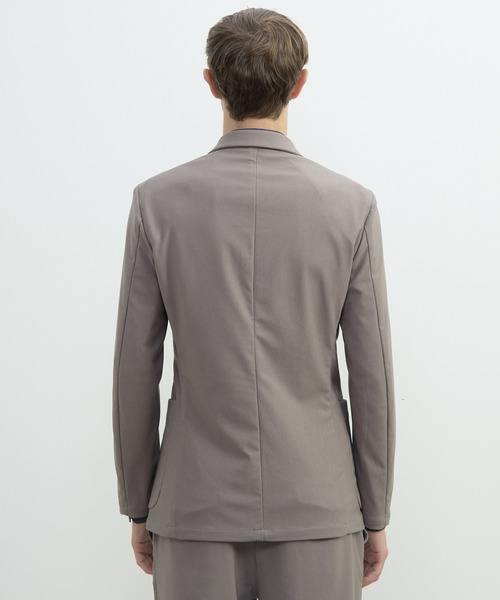 MEN'S MELROSE(メンズメルローズ)の「トリコットストレッチイージージャケット(セットアップ可)(テーラードジャケット・メンズ・ベージュ/ネイビー・2/3/5/4)」の7枚目の写真