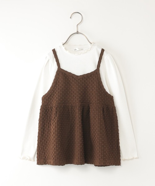 セール】フクレジャカードキャミドッキングロンT（120~160cm）【WEB