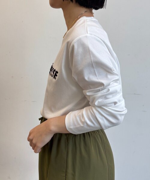 Jena espace merveilleux（ジェナ　エスパスメルヴェイユ）の「ビーズ刺繍ロンT（Tシャツ/カットソー・レディース・ブラック/オフホワイト/ライトグレー・FREE）」の18枚目の写真
