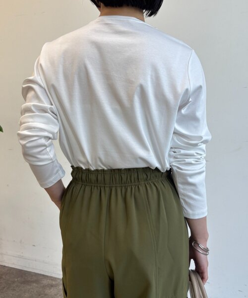 Jena espace merveilleux（ジェナ　エスパスメルヴェイユ）の「ビーズ刺繍ロンT（Tシャツ/カットソー・レディース・ブラック/オフホワイト/ライトグレー・FREE）」の19枚目の写真