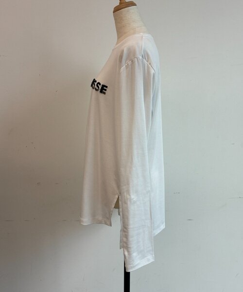 Jena espace merveilleux（ジェナ　エスパスメルヴェイユ）の「ビーズ刺繍ロンT（Tシャツ/カットソー・レディース・ブラック/オフホワイト/ライトグレー・FREE）」の21枚目の写真