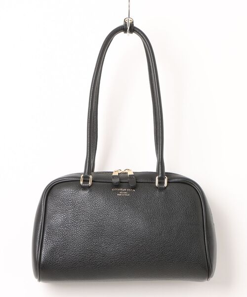 inter-chaussures(インターショシュール)の「【CHRISTIAN VILLA】スリムボストン ショルダーバッグ(Q66445)(ボストンバッグ・レディース・ブラウン/ブラック・ALL)」の1枚目の写真