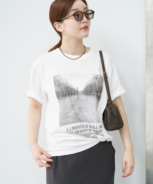 IENA（イエナ）の「J.J.Mercer/ジェイジェイマーサー フレンチフォトTシャツ（Tシャツ/カットソー・レディース・ホワイト・FREE）」の11枚目の写真