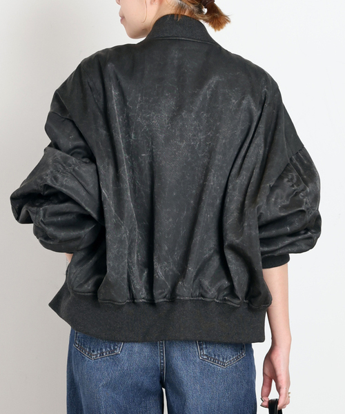 PROVOKE (プロヴォーク)の「【PROVOKE/プロヴォーク】pigment short MA-1 BLACK(MA-1・レディース・ブラック・FREE)」の3枚目の写真