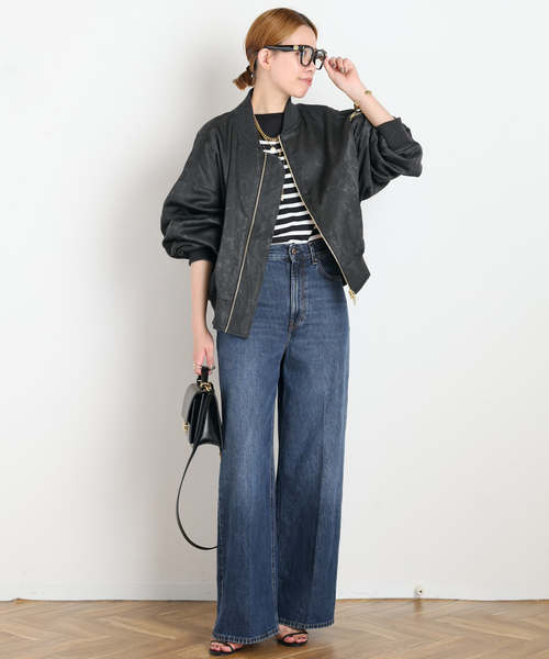 PROVOKE (プロヴォーク)の「【PROVOKE/プロヴォーク】pigment short MA-1 BLACK(MA-1・レディース・ブラック・FREE)」の4枚目の写真