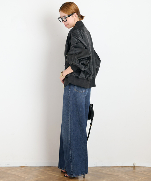PROVOKE (プロヴォーク)の「【PROVOKE/プロヴォーク】pigment short MA-1 BLACK(MA-1・レディース・ブラック・FREE)」の5枚目の写真