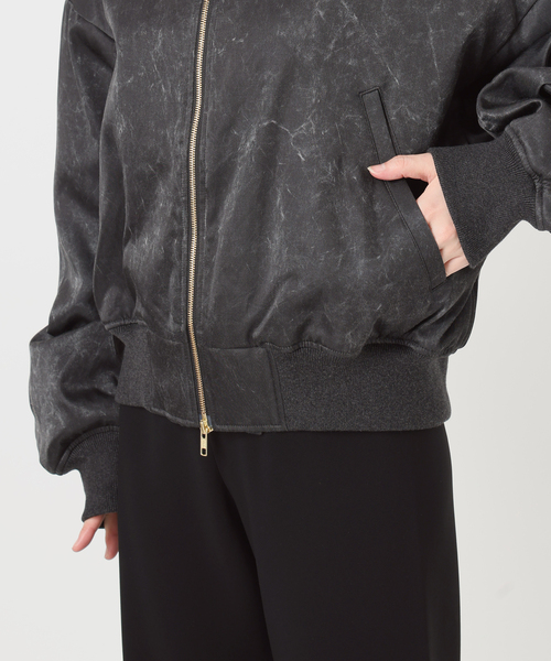 PROVOKE (プロヴォーク)の「【PROVOKE/プロヴォーク】pigment short MA-1 BLACK(MA-1・レディース・ブラック・FREE)」の15枚目の写真
