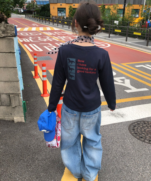 SEW-B（ソービー）の「セミクロップド bump post 長袖Tシャツ [ネイビー]（Tシャツ/カットソー・レディース・その他・FREE）」の10枚目の写真