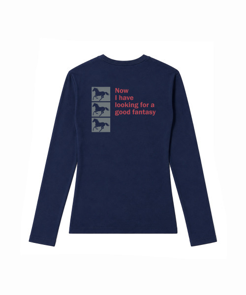 SEW-B（ソービー）の「セミクロップド bump post 長袖Tシャツ [ネイビー]（Tシャツ/カットソー・レディース・その他・FREE）」の14枚目の写真