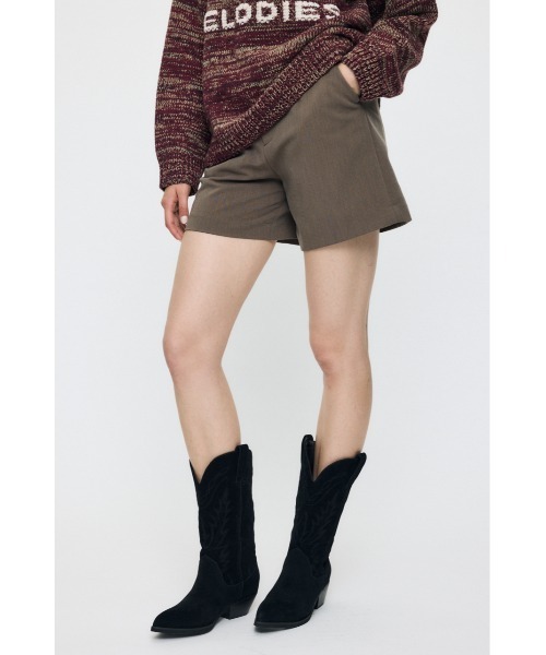 MOUSSY(マウジー)の「【26年AW新作】【セットアップ対応】HIGH WAIST ショーツ(その他パンツ・レディース・ブラウン/ダークネイビー/グレー・1/2)」の7枚目の写真
