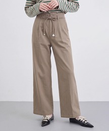 ALLURELLE（アリュレル）の「【ALLURELLE】ドローコードドレープワイドパンツ SNF（その他パンツ）」