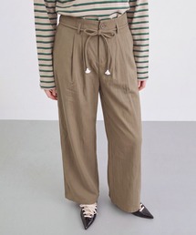 ALLURELLE（アリュレル）の「【ALLURELLE】ドローコードドレープワイドパンツ SNF（その他パンツ）」