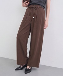 ALLURELLE（アリュレル）の「【ALLURELLE】ドローコードドレープワイドパンツ SNF（その他パンツ）」