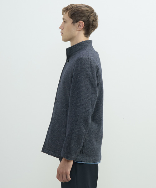 MEN'S MELROSE(メンズメルローズ)の「ムリネジャージーツイルスタンドカーディガン(カーディガン/ボレロ・メンズ・ベージュ/ネイビー/グレー・2/3/4/5)」の6枚目の写真
