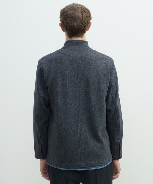 MEN'S MELROSE(メンズメルローズ)の「ムリネジャージーツイルスタンドカーディガン(カーディガン/ボレロ・メンズ・ベージュ/ネイビー/グレー・2/3/4/5)」の7枚目の写真