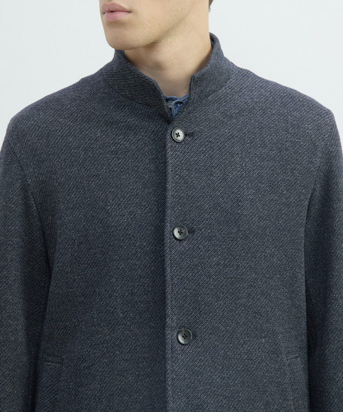 MEN'S MELROSE(メンズメルローズ)の「ムリネジャージーツイルスタンドカーディガン(カーディガン/ボレロ・メンズ・ベージュ/ネイビー/グレー・2/3/4/5)」の9枚目の写真