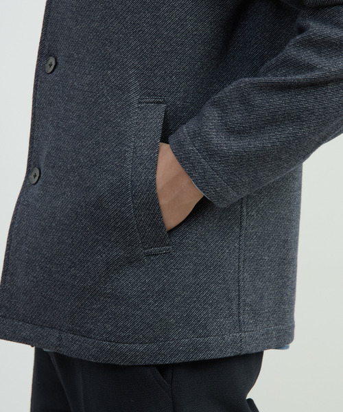 MEN'S MELROSE(メンズメルローズ)の「ムリネジャージーツイルスタンドカーディガン(カーディガン/ボレロ・メンズ・ベージュ/ネイビー/グレー・2/3/4/5)」の10枚目の写真