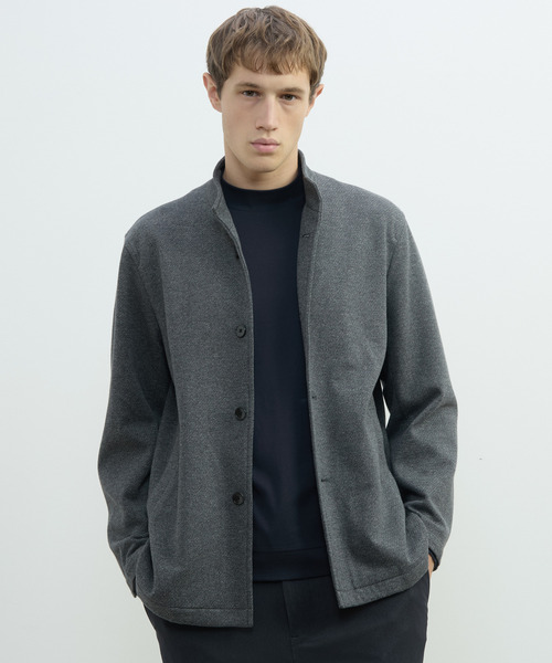 MEN'S MELROSE(メンズメルローズ)の「ムリネジャージーツイルスタンドカーディガン(カーディガン/ボレロ・メンズ・ベージュ/ネイビー/グレー・2/3/4/5)」の20枚目の写真