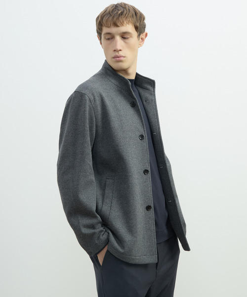 MEN'S MELROSE(メンズメルローズ)の「ムリネジャージーツイルスタンドカーディガン(カーディガン/ボレロ・メンズ・ベージュ/ネイビー/グレー・2/3/4/5)」の21枚目の写真