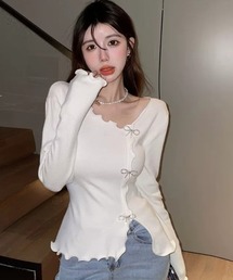 イレギュラー長袖Tシャツ