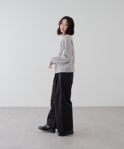 DISCOAT(ディスコート)の「花柄刺繍カーディガン(カーディガン/ボレロ・レディース・レモンイエロー/グレー/ブラウン・FREE)」の5枚目の写真