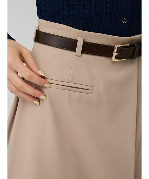 LILY BROWN(リリーブラウン)の「ベルト付きラッププリーツスカショーパン(その他パンツ・レディース・チェック/ネイビー/グレー/ベージュ・1/0)」の13枚目の写真