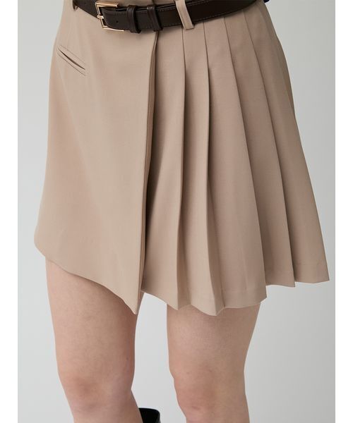 LILY BROWN(リリーブラウン)の「ベルト付きラッププリーツスカショーパン(その他パンツ・レディース・チェック/ネイビー/グレー/ベージュ・1/0)」の14枚目の写真