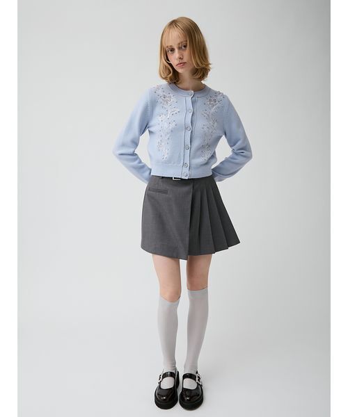LILY BROWN(リリーブラウン)の「ベルト付きラッププリーツスカショーパン(その他パンツ・レディース・チェック/ネイビー/グレー/ベージュ・1/0)」の19枚目の写真