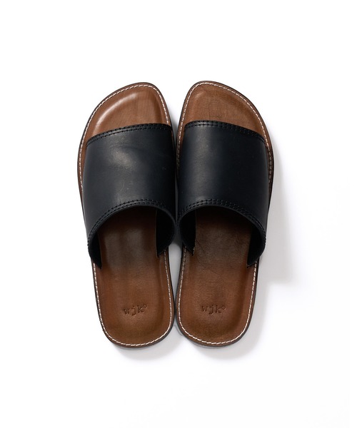 wjk(ダヴルジェイケイ)の「artisan leather sandal(サンダル・メンズ・ホワイト/ブラック・42/43/41)」の3枚目の写真