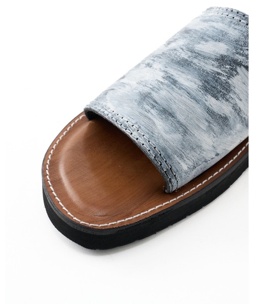wjk(ダヴルジェイケイ)の「artisan leather sandal(サンダル・メンズ・ホワイト/ブラック・42/43/41)」の19枚目の写真