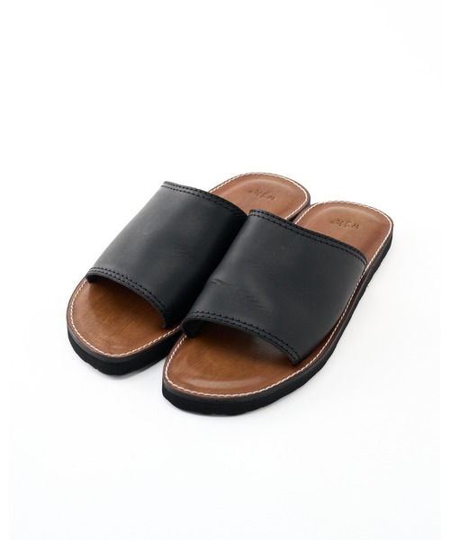wjk(ダヴルジェイケイ)の「artisan leather sandal(サンダル・メンズ・ホワイト/ブラック・42/43/41)」の4枚目の写真