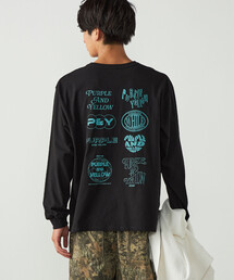 バックプリント 長袖Tシャツ
