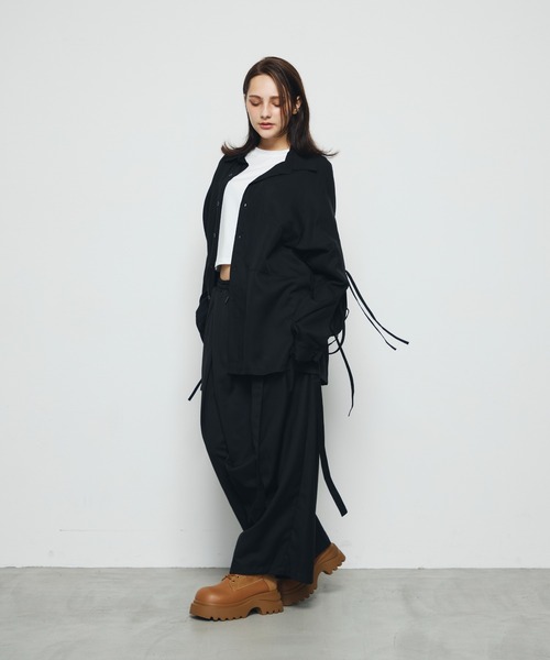 DAZE（デイズ）の「ドローストリング バルーンワイドスラックス（スラックス・メンズ・ブラック・FREE）」の21枚目の写真