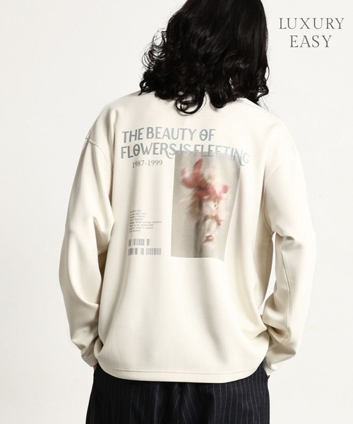 RAGEBLUE(レイジブルー)の「【LUXURY+EASY】PHOTO PRINT LONG SLEEVE T-SHIRT/ラグイージーフォトプリントロンT(Tシャツ/カットソー・メンズ・ホワイト/ブラック/ワインレッド・LARGE/MEDIUM)」の2枚目の写真