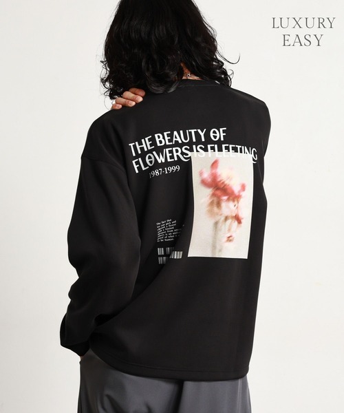 RAGEBLUE(レイジブルー)の「【LUXURY+EASY】PHOTO PRINT LONG SLEEVE T-SHIRT/ラグイージーフォトプリントロンT(Tシャツ/カットソー・メンズ・ホワイト/ブラック/ワインレッド・LARGE/MEDIUM)」の1枚目の写真