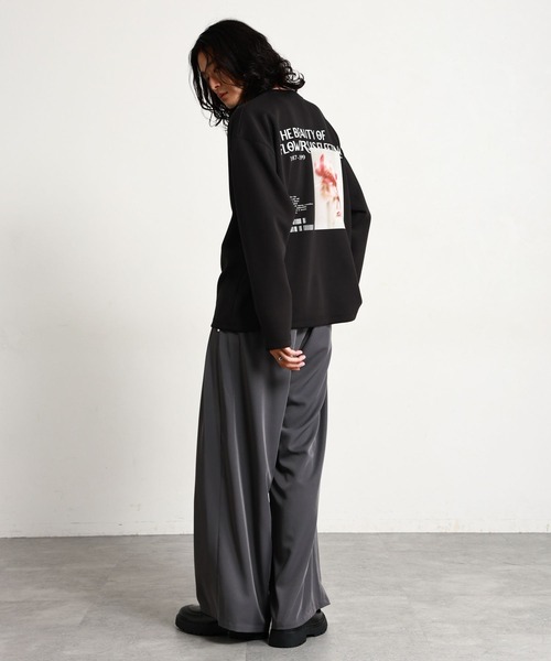 RAGEBLUE(レイジブルー)の「【LUXURY+EASY】PHOTO PRINT LONG SLEEVE T-SHIRT/ラグイージーフォトプリントロンT(Tシャツ/カットソー・メンズ・ホワイト/ブラック/ワインレッド・LARGE/MEDIUM)」の7枚目の写真