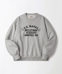 MIL SWEAT(U.S. NAVAL)_3%MELANGE GRAY