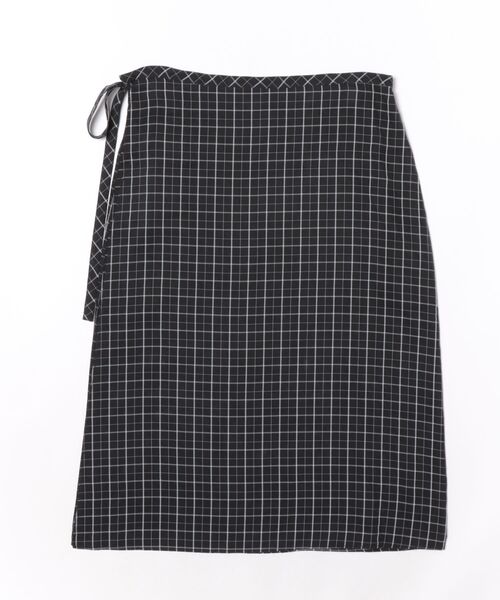 PROVOKE (プロヴォーク)の「CHECK WRAP SKIRT(スカート・レディース・ブラウン/ブラック・FREE)」の9枚目の写真
